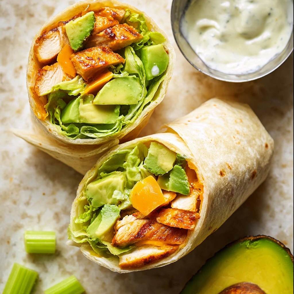 Buffalo Chicken Wrap Recipe - Recipe Image
