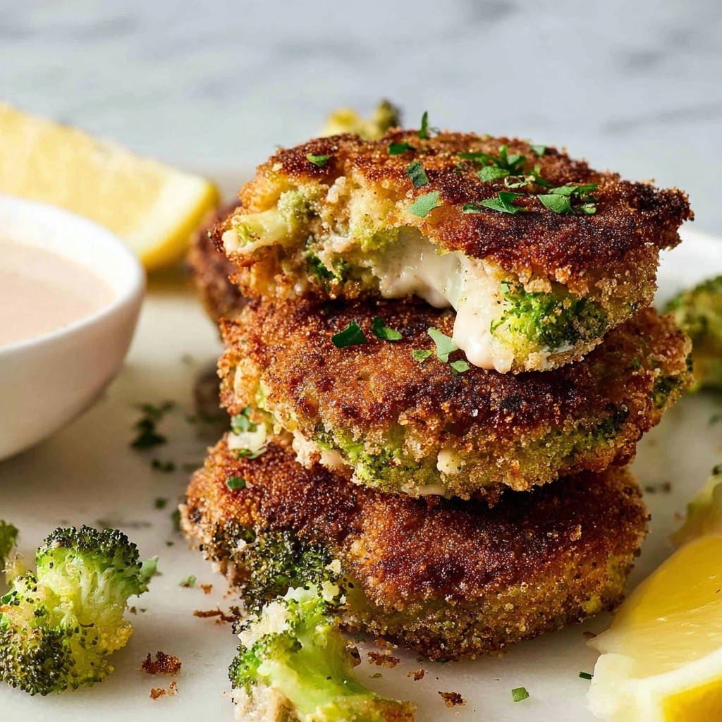 Broccoli Chicken Fritters with Pink Sauce Recipe - Recipe Image