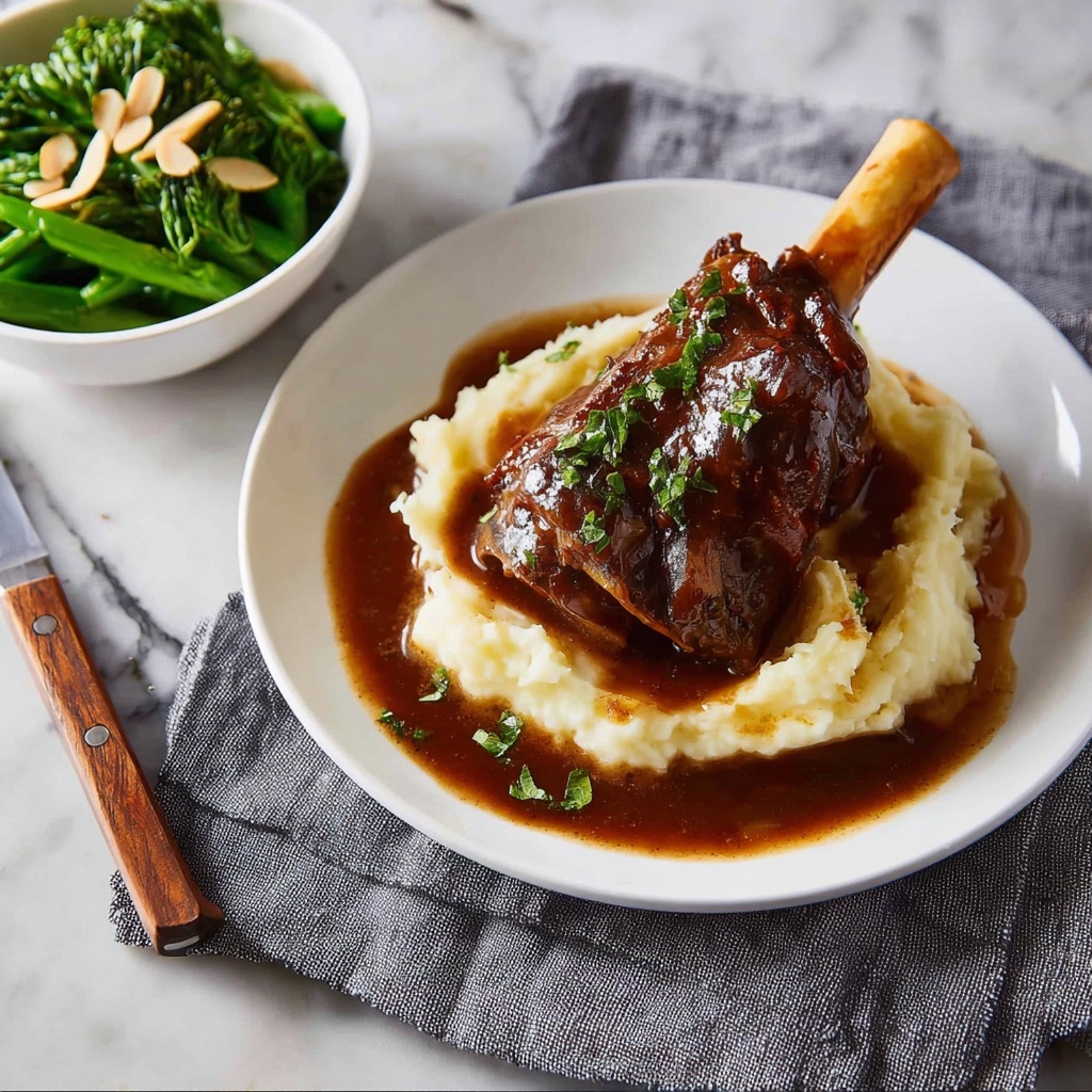 Port Braised Lamb Shanks Recipe - Recipe Image