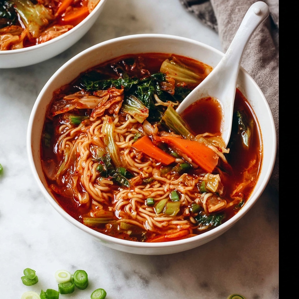 Spicy Korean Noodle Soup (Quick & Healthy) Recipe - Recipe Image