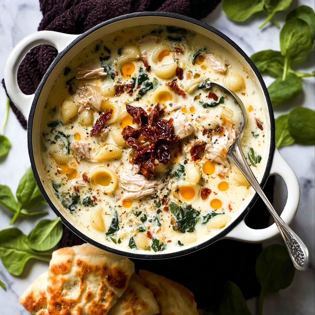 Creamy Tuscan Chicken Soup Recipe - Recipe Image