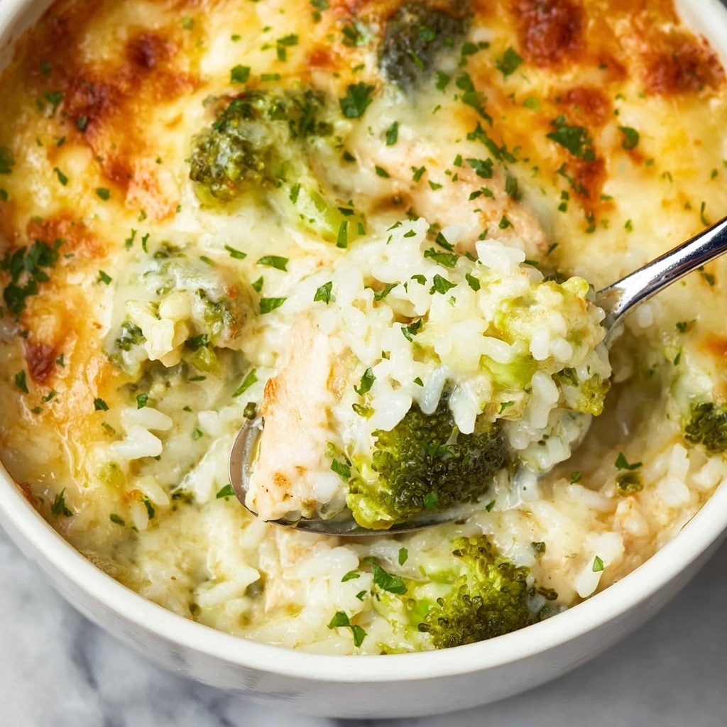 One Pot Broccoli, Chicken and Rice Casserole Recipe - Recipe Image