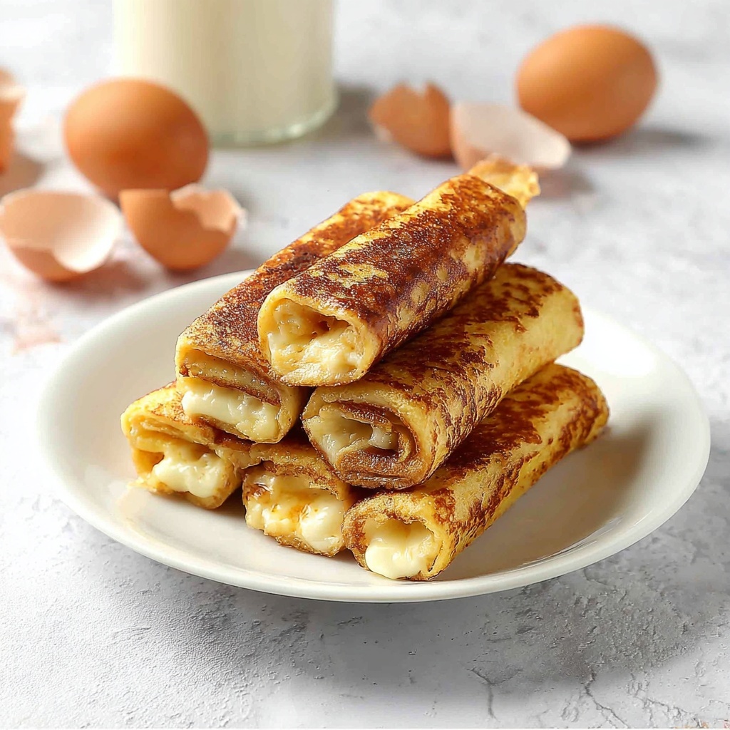 Ham and Cheese French Toast Roll Ups Recipe - Recipe Image