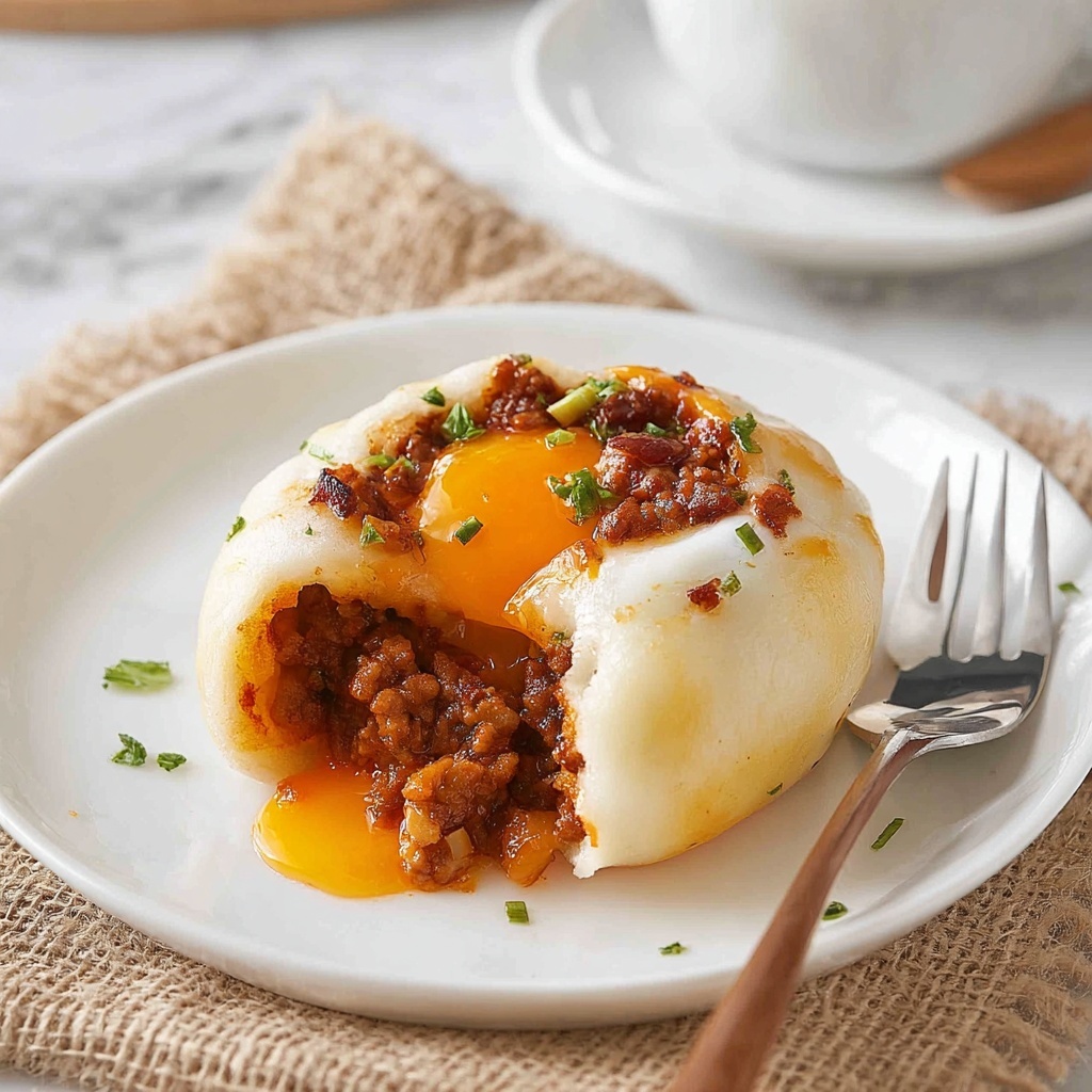 Sausage and Egg Stuffed Potatoes Recipe - Recipe Image