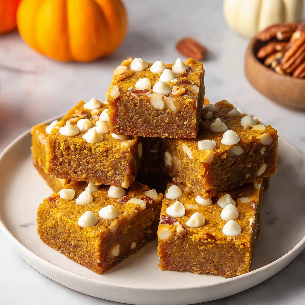 Pumpkin Maple Blondies Recipe - Recipe Image