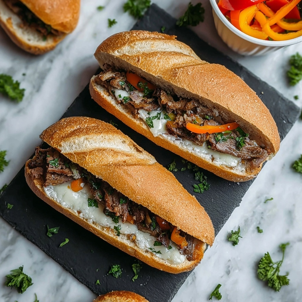 Philly Cheesesteak Meets Garlic Bread Magic Recipe - Recipe Image