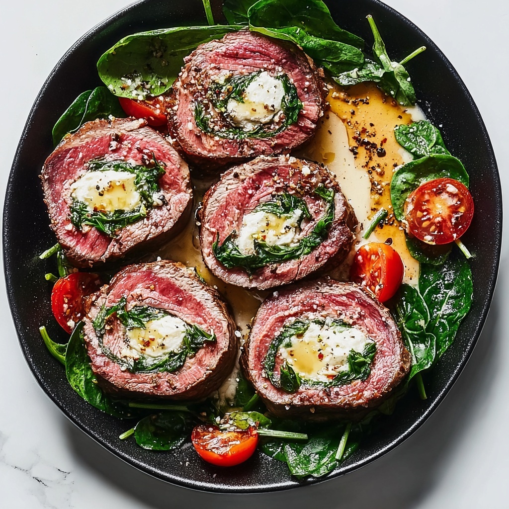 Flank Steak Pinwheels Recipe - Recipe Image
