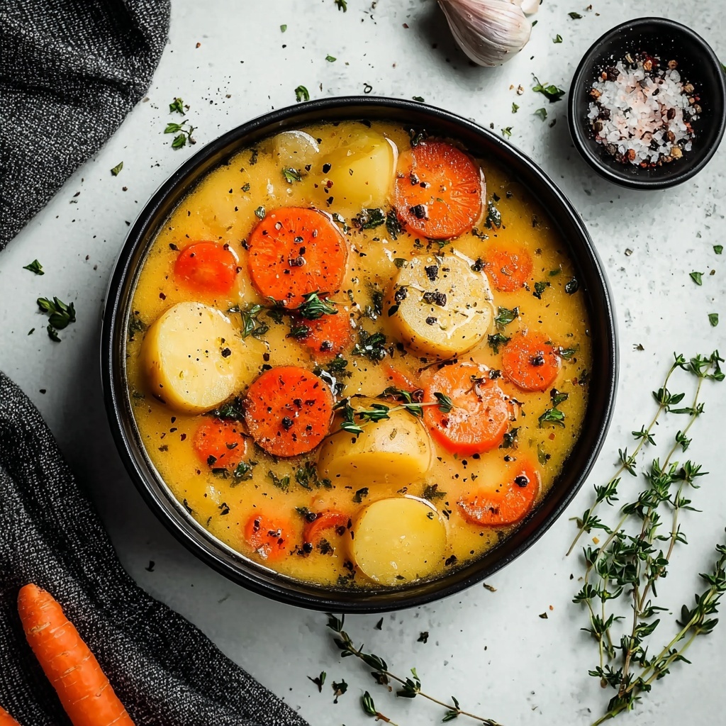 Vegan Carrot Potato Soup Recipe - Recipe Image