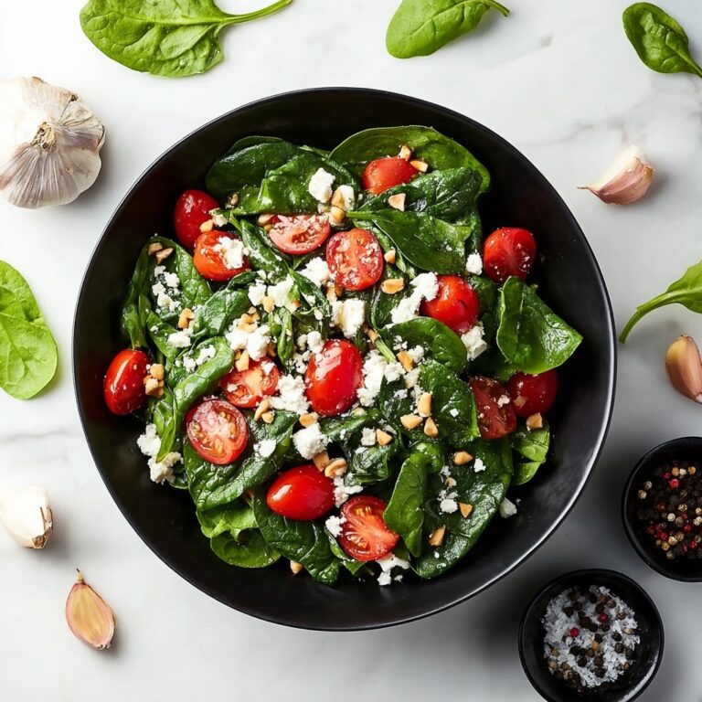 Winter Spinach Salad with Pomegranate, Feta, and Almonds Recipe