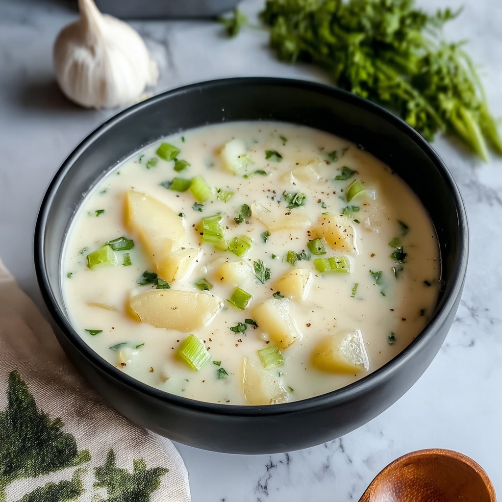 Creamy Potato Leek Soup Recipe - Recipe Image