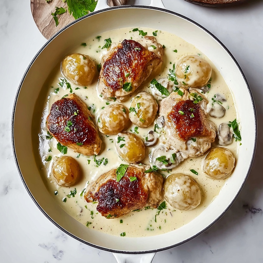 Garlic Chicken Gnocchi Skillet Recipe - Recipe Image