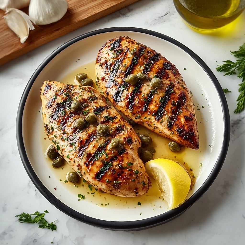 Grilled Chicken with Pepperoncini Garlic Butter Recipe - Recipe Image