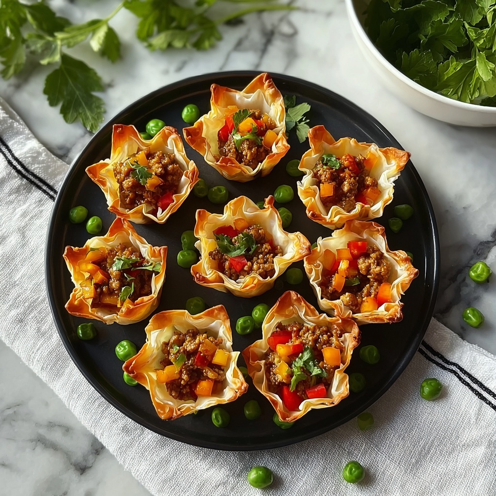 Sausage Wonton Cups Recipe - Recipe Image