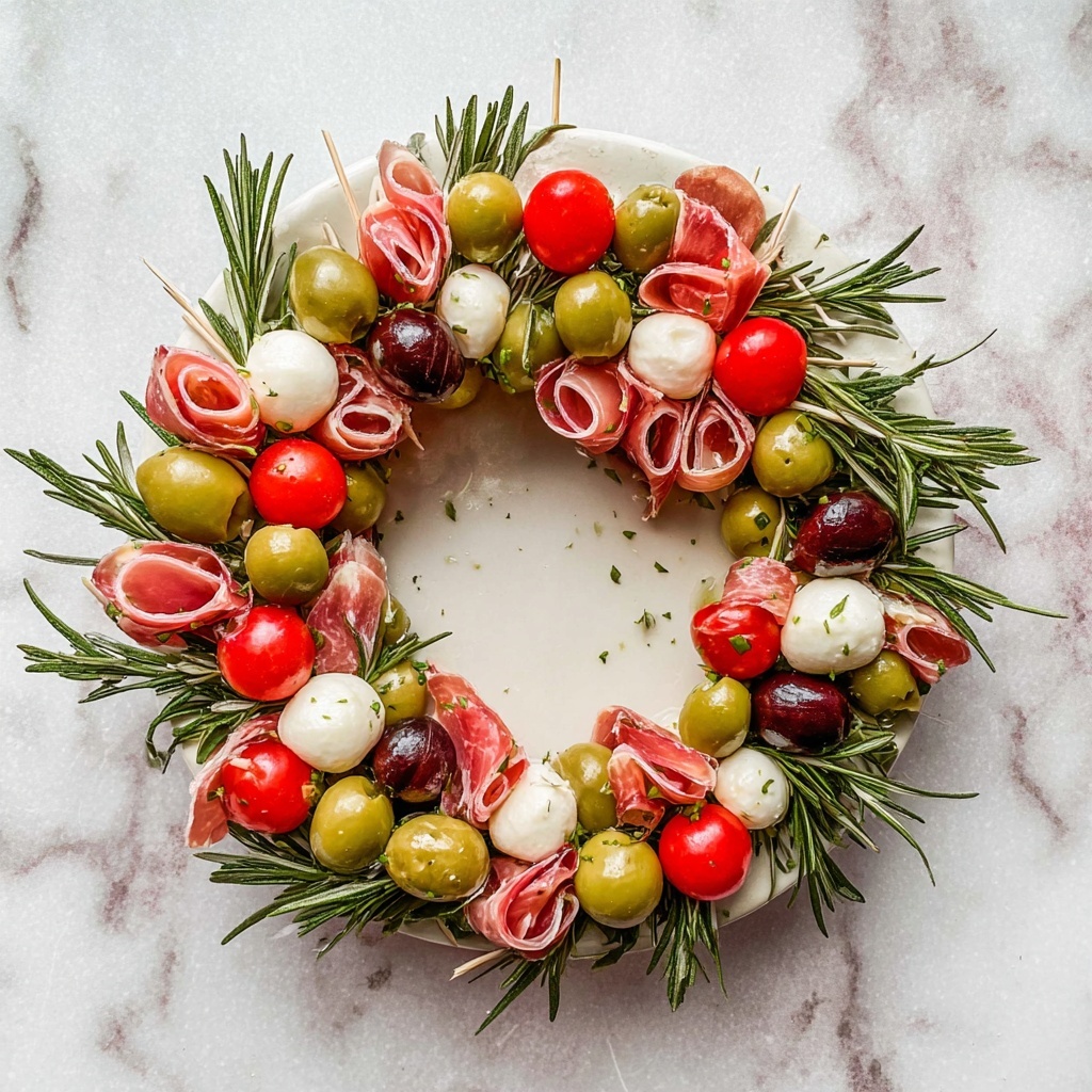 Christmas Antipasto Wreath Recipe - Recipe Image