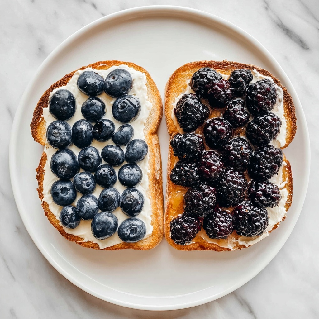 Berry Ricotta Toast with Honey Recipe - Recipe Image