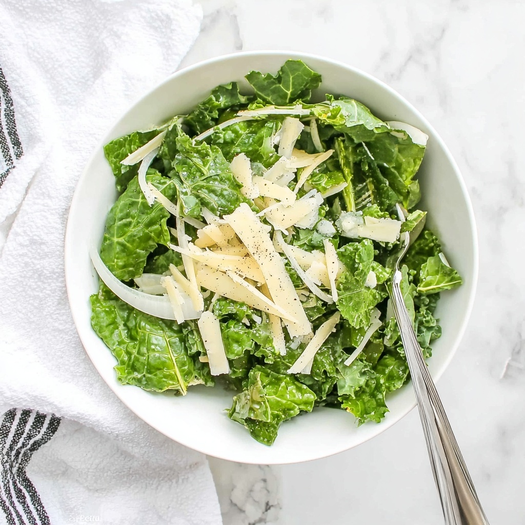 Baby Kale Salad with Shallots and Parmesan Recipe - Recipe Image