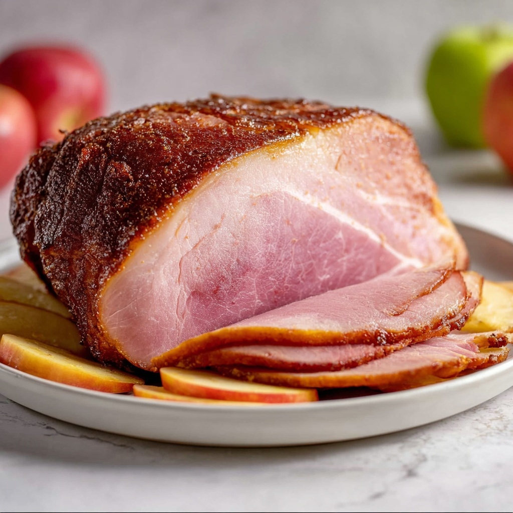 Apple Ginger Glazed Ham Recipe - Recipe Image
