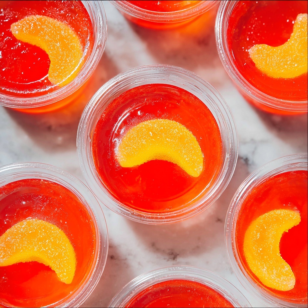 Peach Jello Shots Recipe - Recipe Image