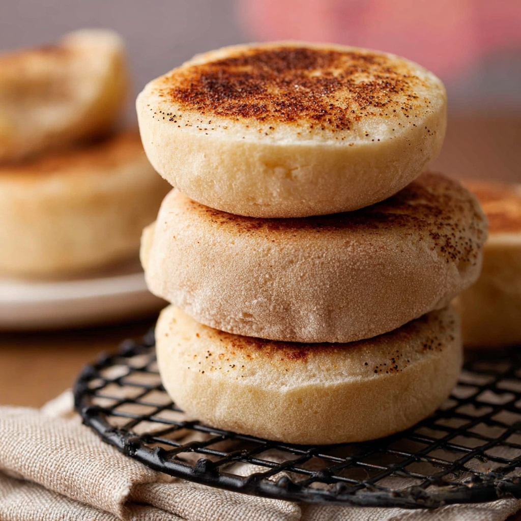 Homemade English Muffins from Scratch Recipe - Recipe Image