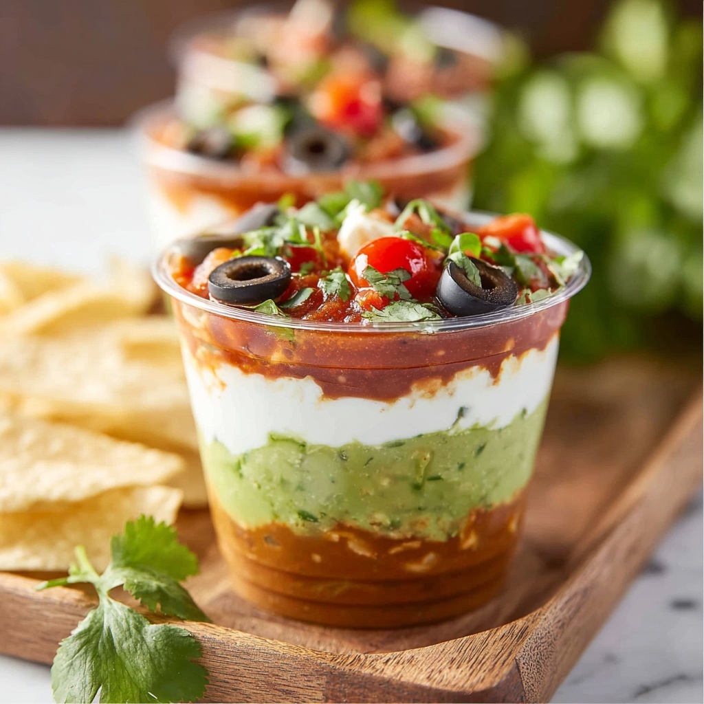 7 Layer Dip Cups Recipe - Recipe Image