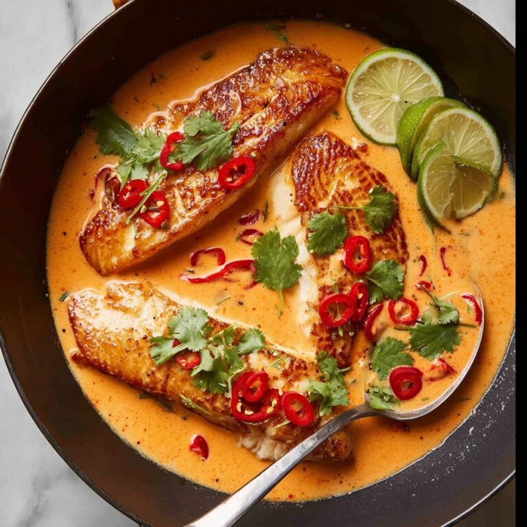 Poached Salmon in Coconut Lime Sauce Recipe