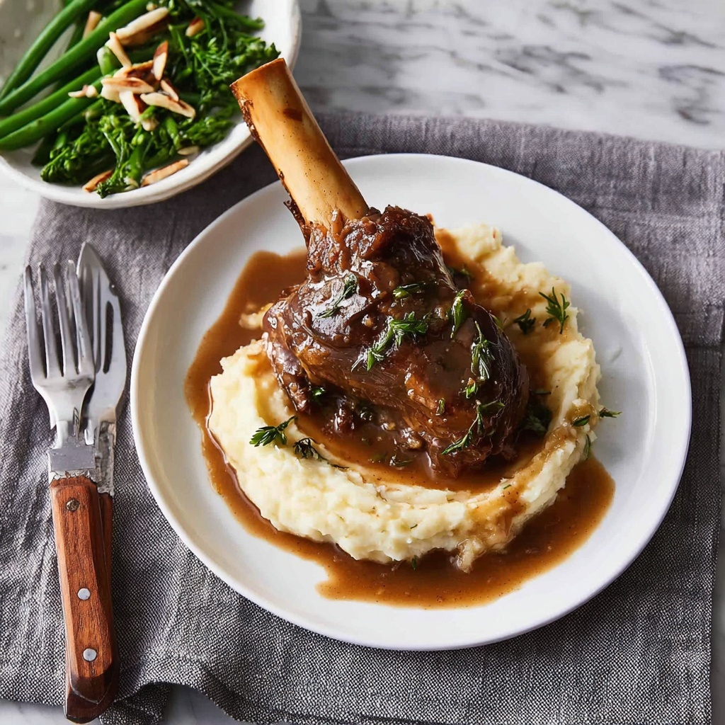 Port Braised Lamb Shanks Recipe - Recipe Image