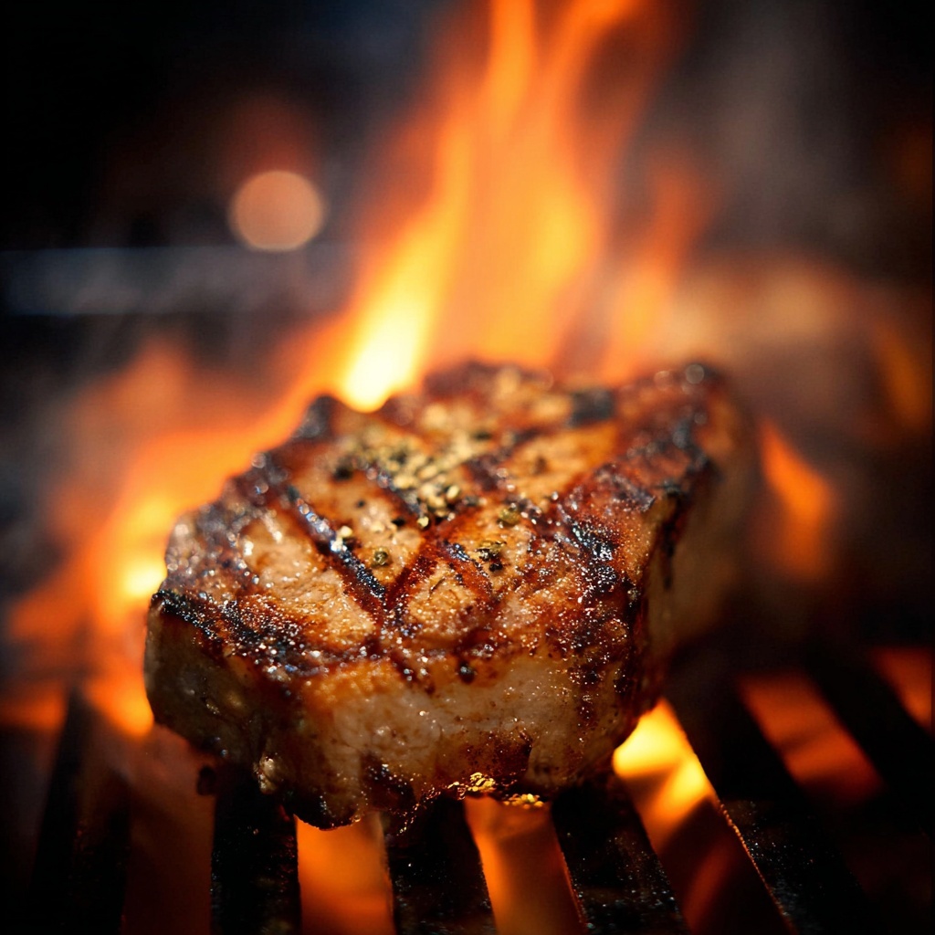 Lemon Garlic Marinated Grilled Pork Chops Recipe - Recipe Image