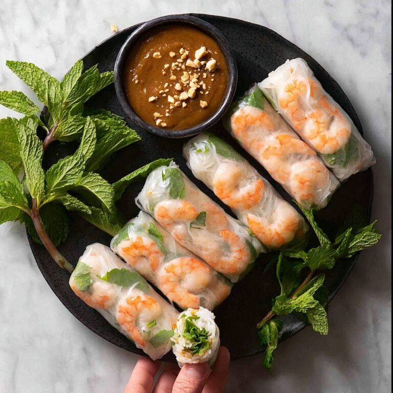 Vietnamese Rice Paper Rolls with Prawn and Mint Recipe