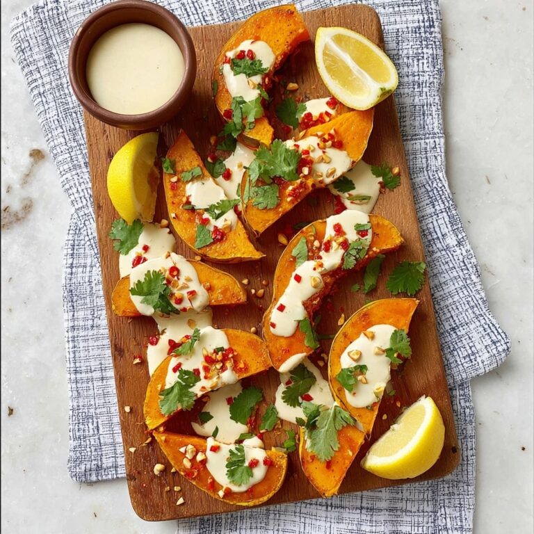 Cinnamon Roasted Pumpkin with Lemon Yogurt, Pine Nuts, and Spicy Chilli Recipe