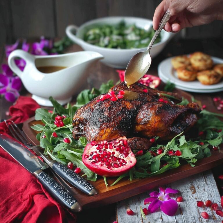 Festive Christmas Roast Duck with Apple Cider Drizzle Recipe