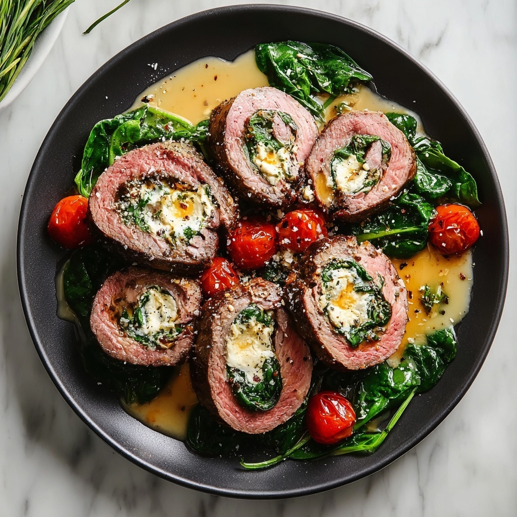 Flank Steak Pinwheels Recipe - Recipe Image