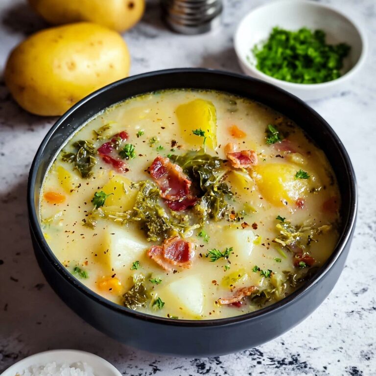 Irish Bacon, Cabbage, and Potato Soup Recipe