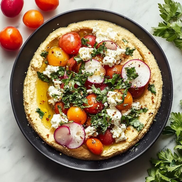 Greek Style Loaded Hummus Recipe