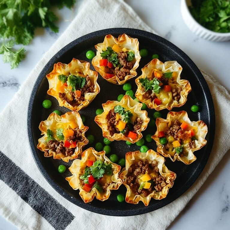 Sausage Wonton Cups Recipe