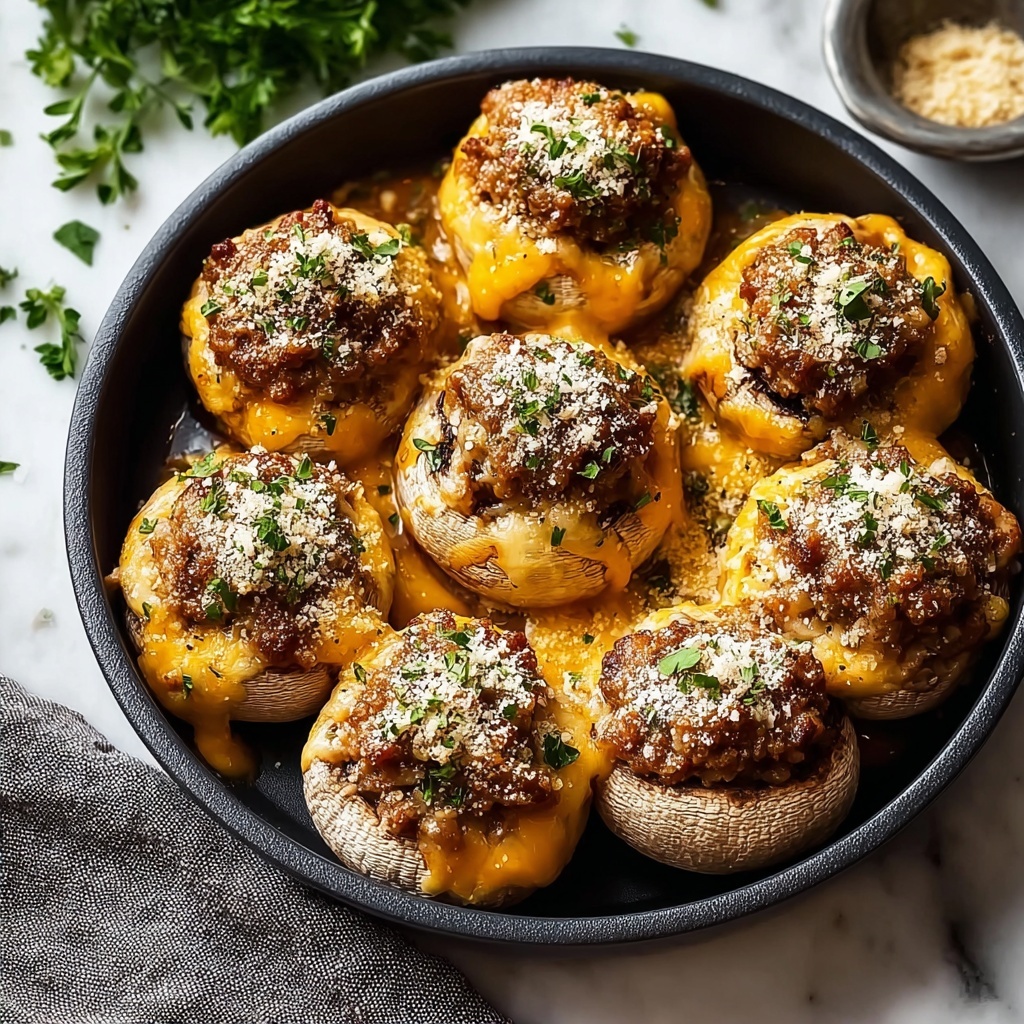 Garlic Parmesan Cheeseburger Bombs Recipe - Recipe Image
