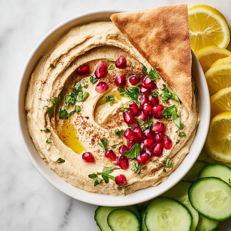 Creamy Homemade Hummus with Sumac and Olive Oil Recipe