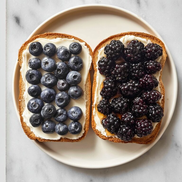 Berry Ricotta Toast with Honey Recipe