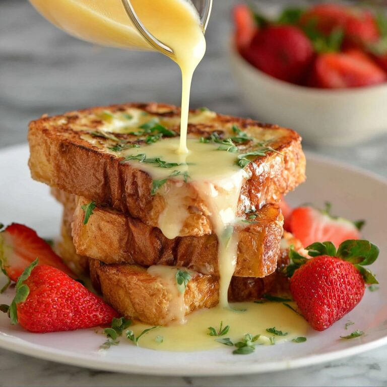 Savory Parmesan French Toast with Hollandaise Sauce Recipe