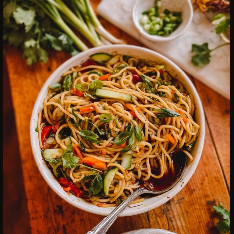 Cold Sesame Noodles with Vegetables Recipe