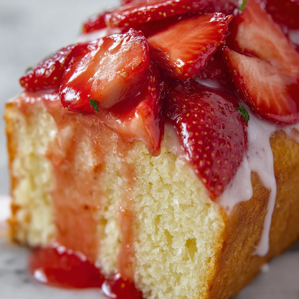 Cream Cheese Pound Cake with Vanilla Glaze Recipe - Recipe Image