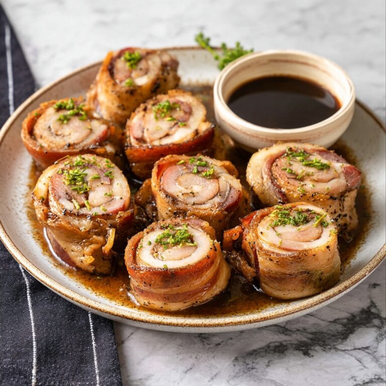 Bacon-Wrapped Pork Tenderloin with Maple-Balsamic Glaze Recipe