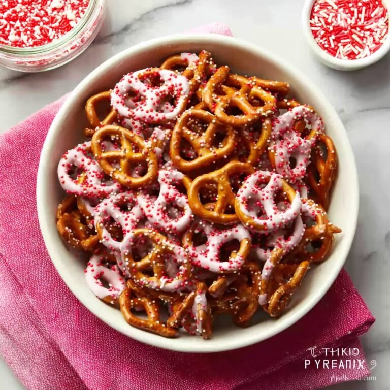 Pink Yogurt Covered Pretzels Recipe