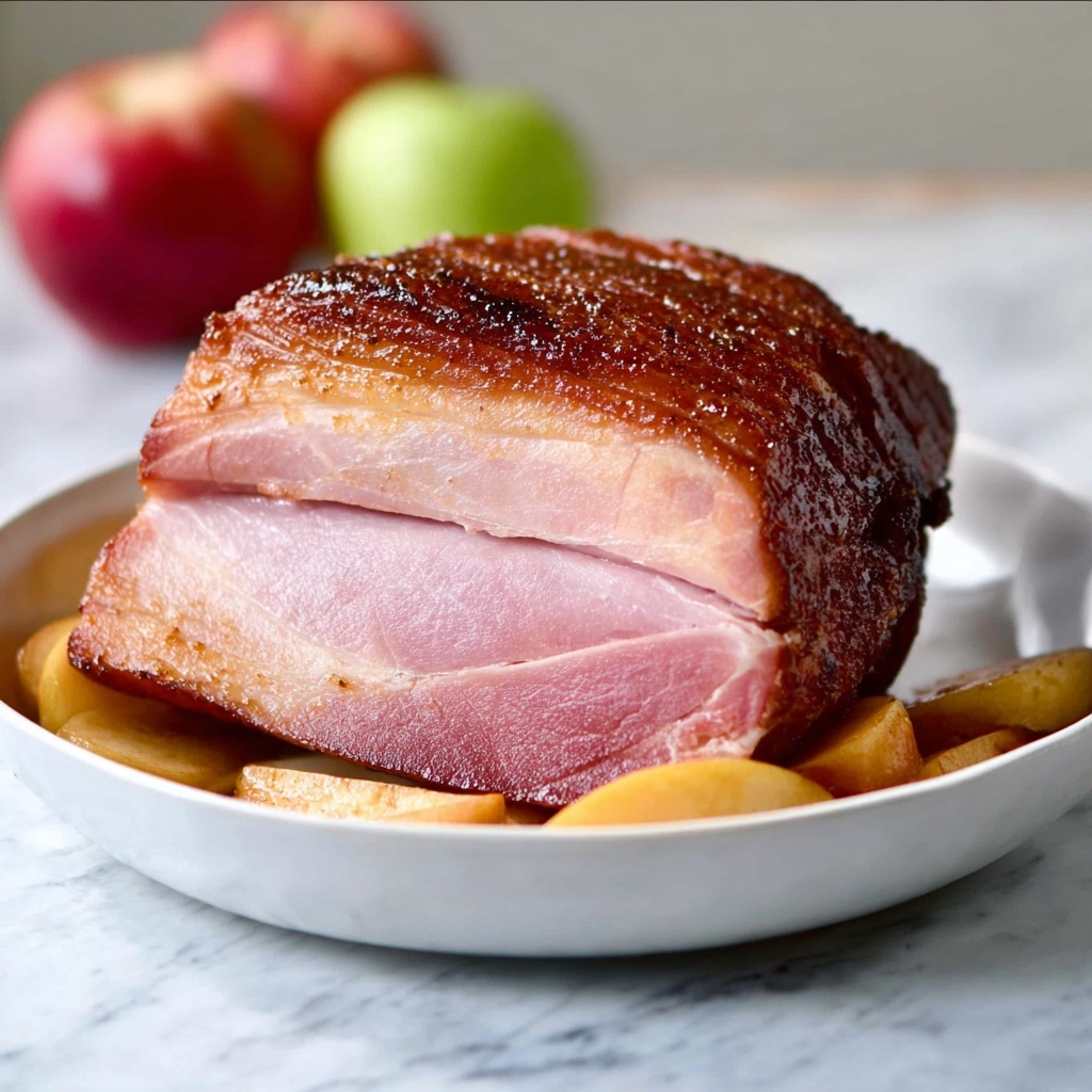 Apple Ginger Glazed Ham Recipe - Recipe Image