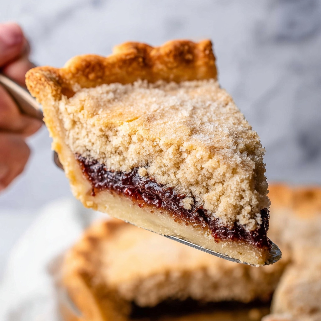 Shoofly Pie with Chocolate Pudding and Spiced Crumble Recipe - Recipe Image