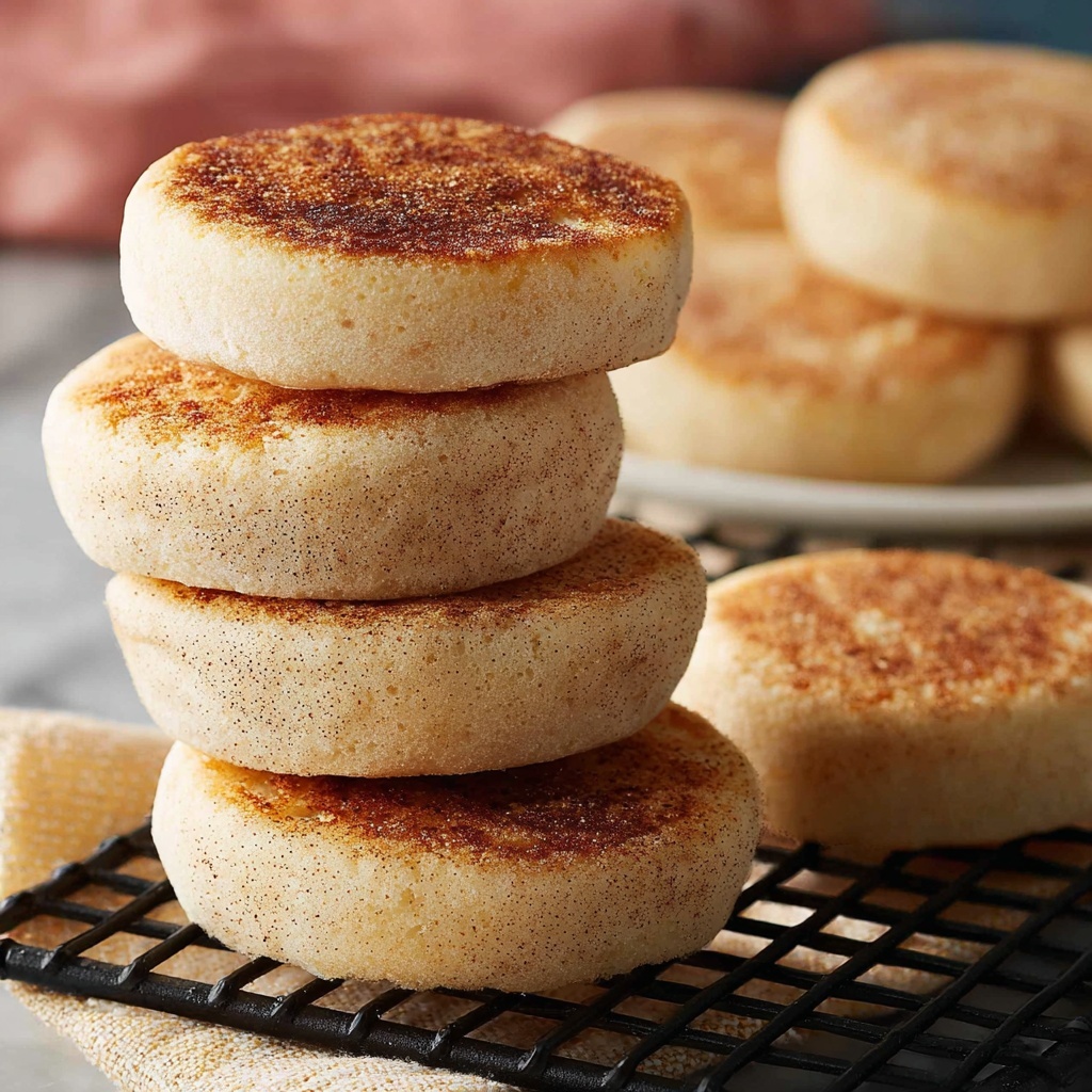 Homemade English Muffins from Scratch Recipe - Recipe Image