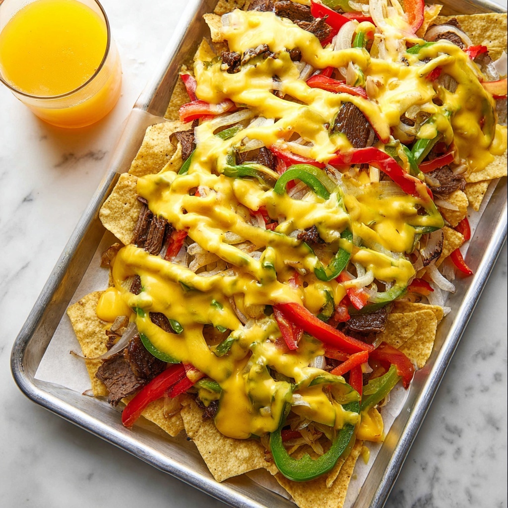 Philly Cheesesteak Nachos Recipe - Recipe Image