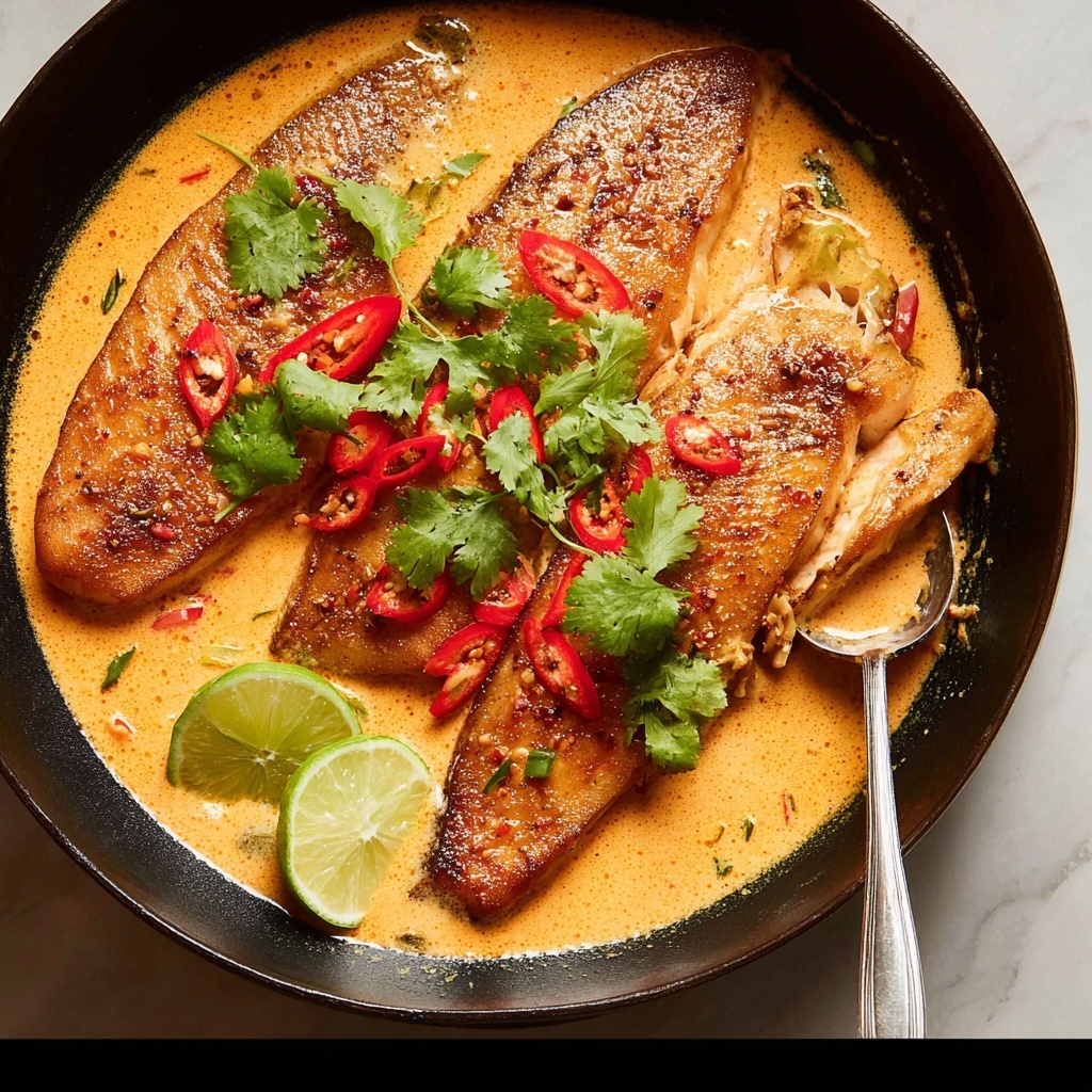 Poached Salmon in Coconut Lime Sauce Recipe - Recipe Image