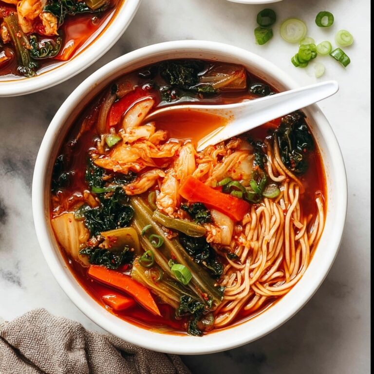 Spicy Korean Noodle Soup (Quick & Healthy) Recipe