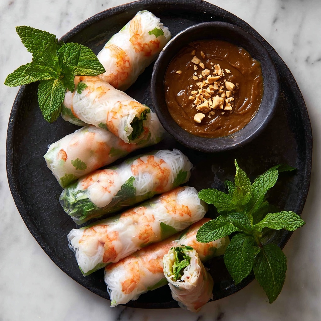 Vietnamese Rice Paper Rolls with Prawn and Mint Recipe - Recipe Image