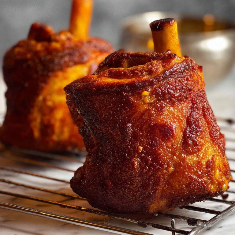 German Pork Knuckle (Schweinshaxe) – Slow Roasted with Crispy Crackling Recipe